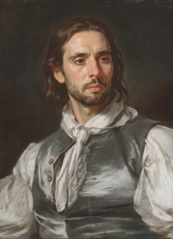 The same face, in pastel